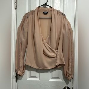 Wrap style bebe blouse